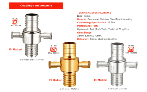 Coupling and Adaptors | National Fire Services | Vapi